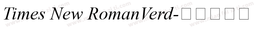Times New RomanVerd字体转换